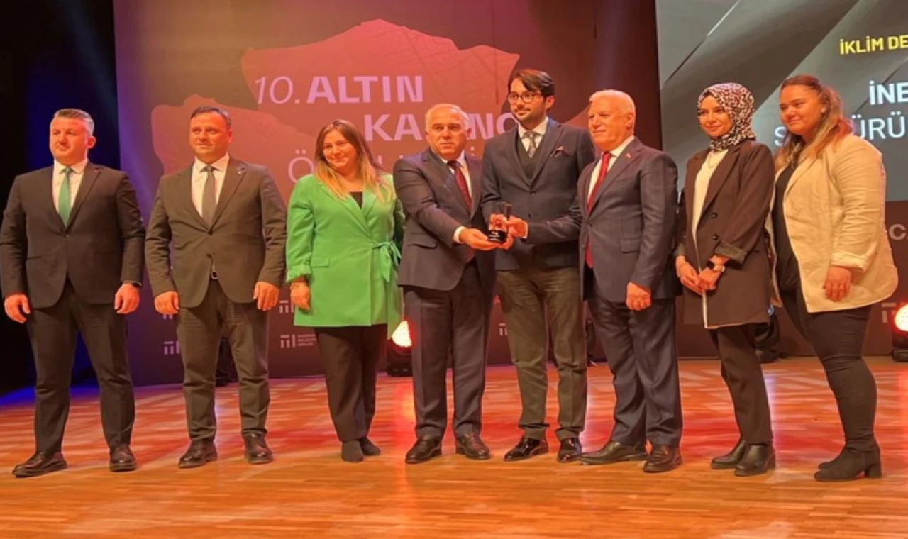 İnegöl’de ’Sürdürülebilir Hava Kalitesi Ölçüm Ağı Projesi’ ödül getirdi