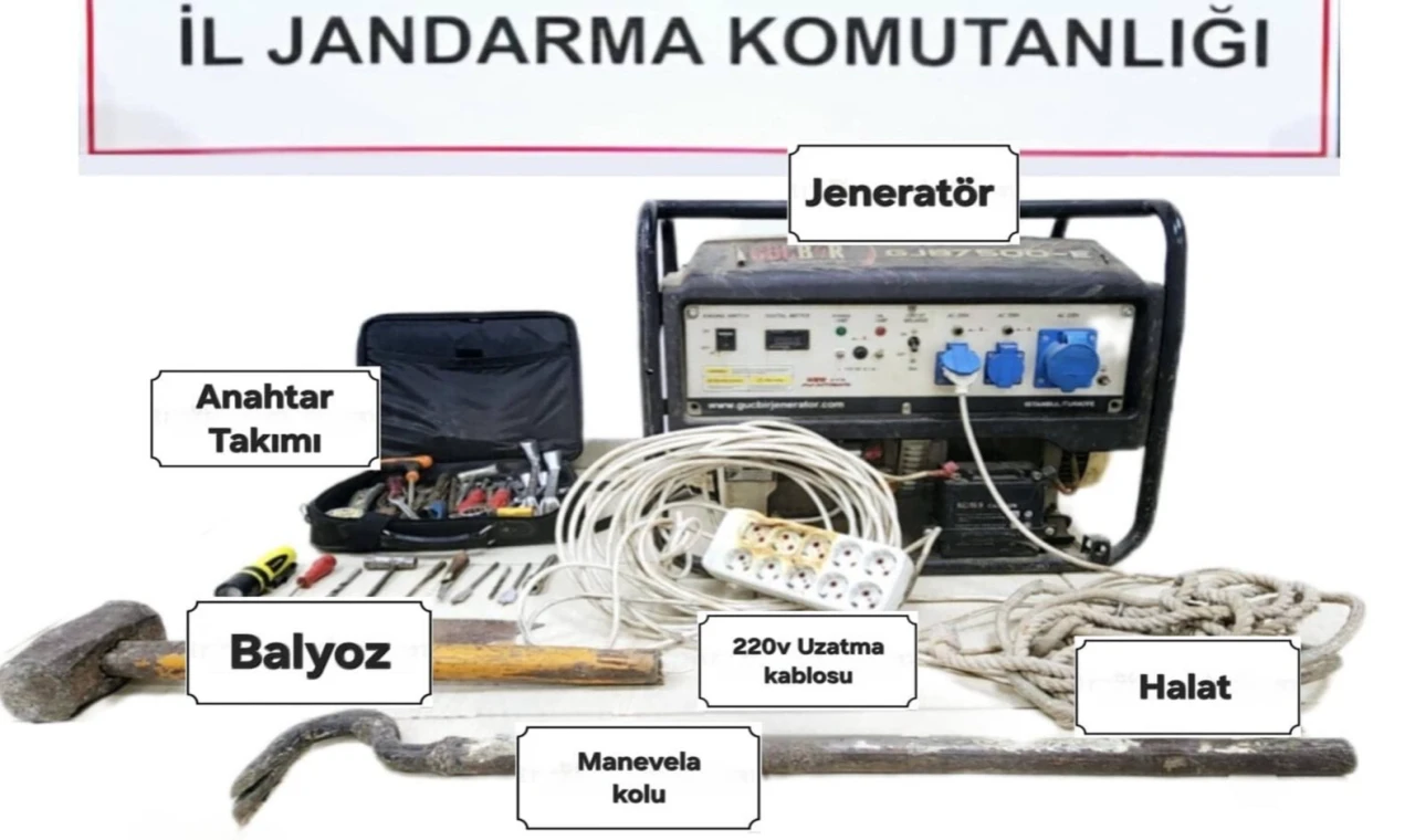 Adıyaman’da kablo hırsızlığına 2 gözaltı
