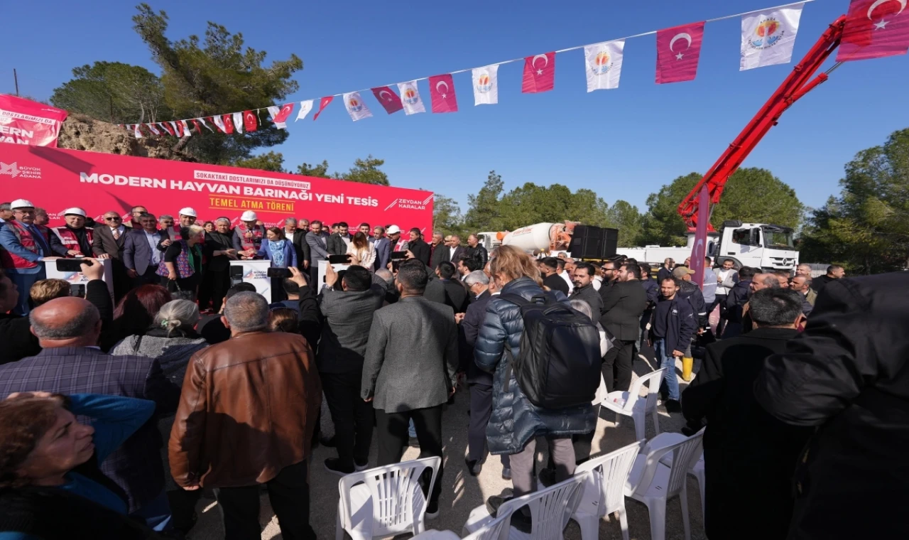 Adana’da modern hayvan barınağı ek yeni tesis’in temeli atıldı