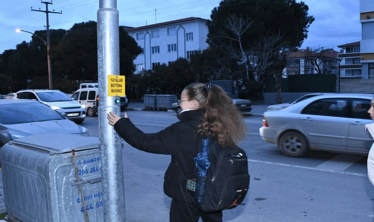 Balıkesir’de yaya güvenliği için butona basıldı