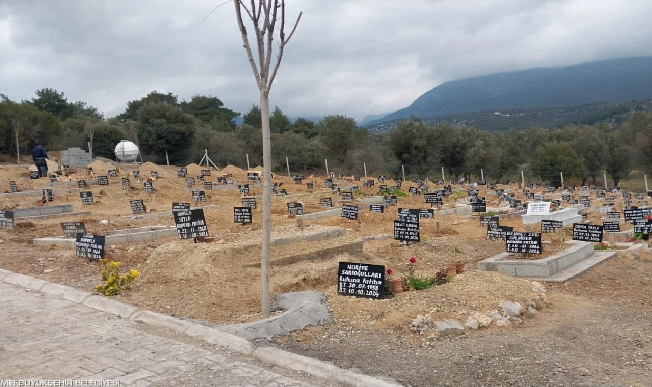 İzmir’de ölen sayısı artınca mezarlık sayısı da arttırıldı