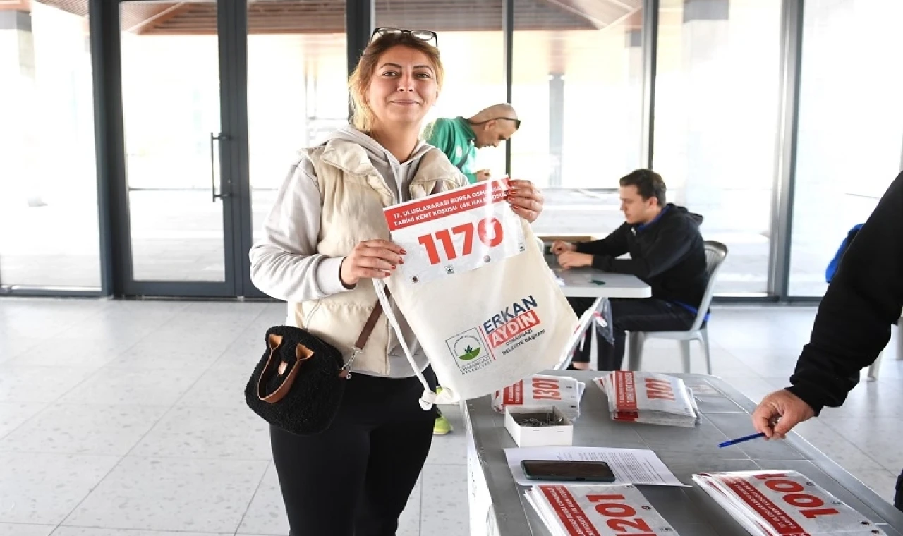 Bursa Osmangazi’de tarihi koşuya katılacaklar numara aldı