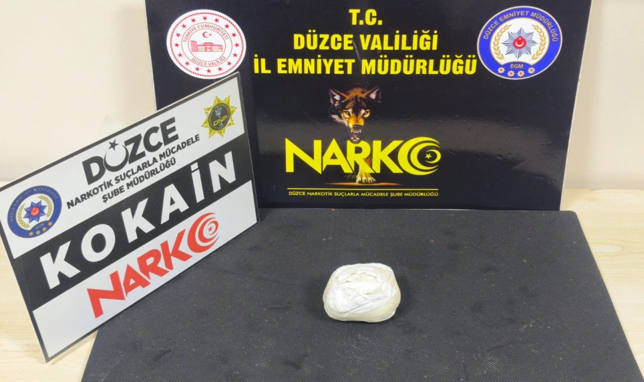 Düzce’de 125 Gram kokain ele geçirildi: 1 kişi tutuklandı