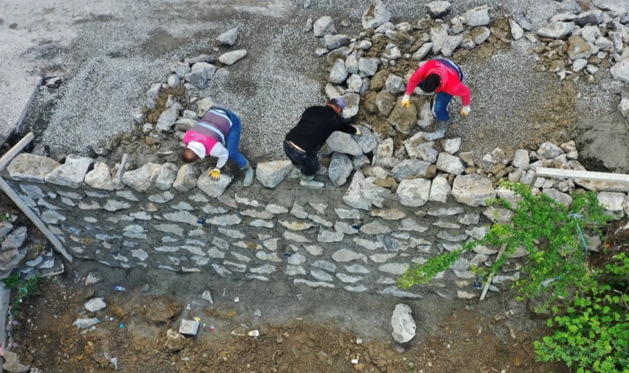 Ordu’da heyelan riskine karşı taş duvar önlemi
