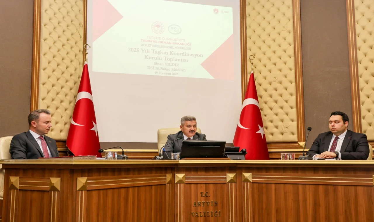 Artvin’de ”Taşkın Koordinasyon Kurulu Toplantısı” yapıldı