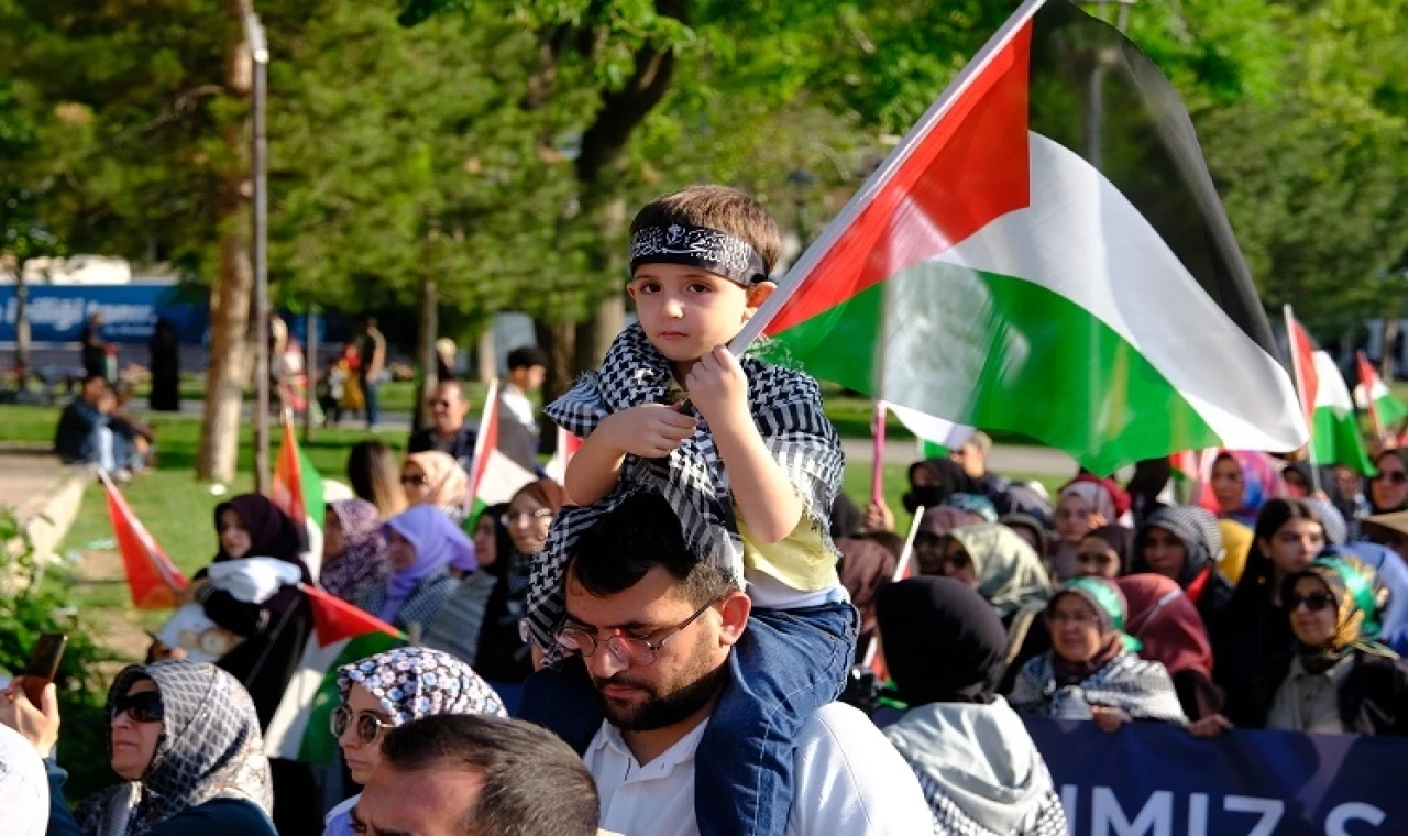 Konya’da Gazze için ’küresel vicdan’ yürüyüşü