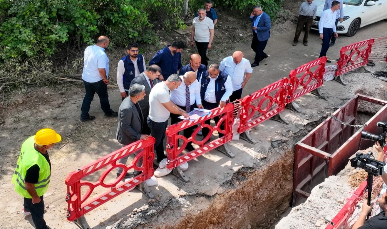 Malatya’da altyapı çalışmalarına yerinde inceleme