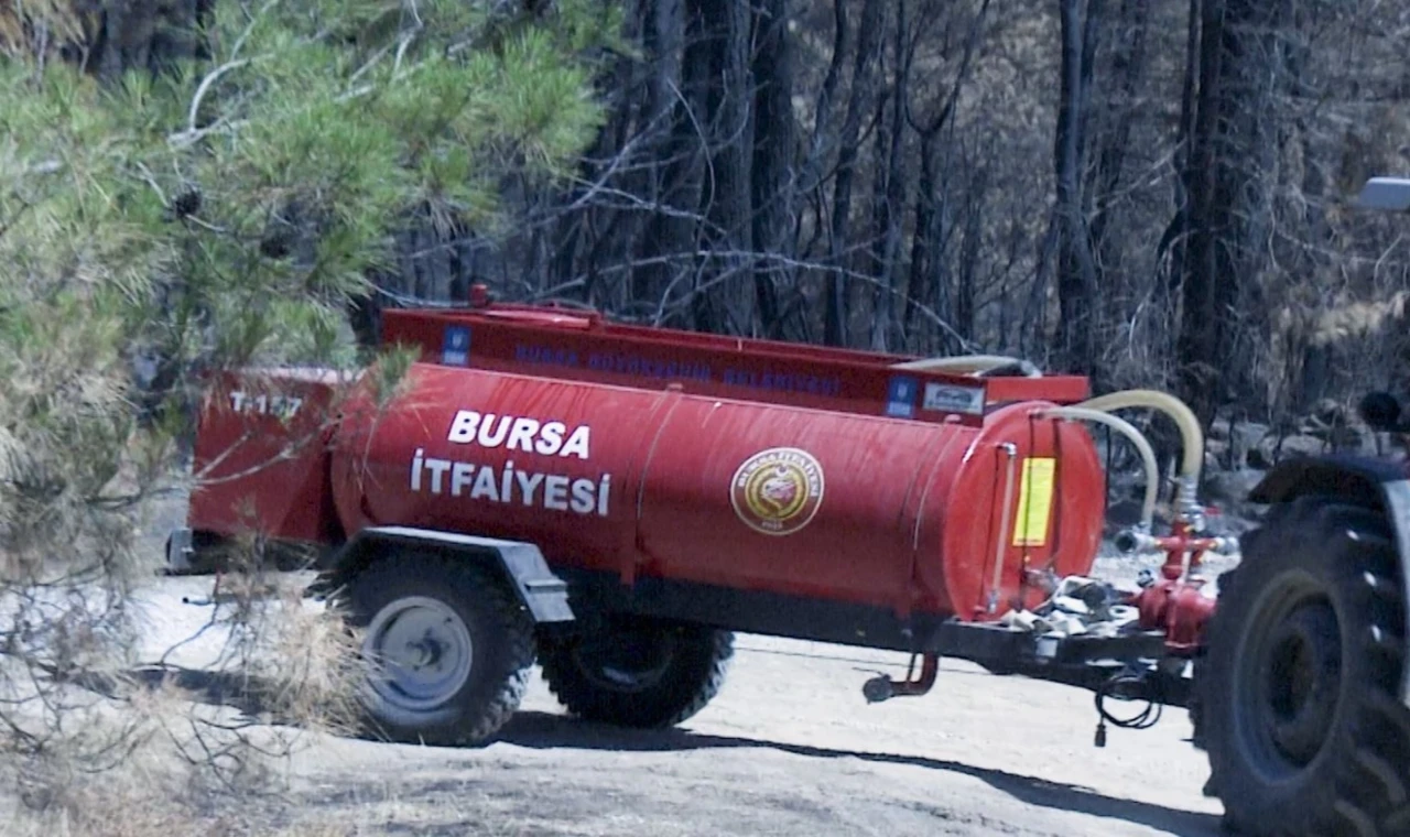Bursa Büyükşehir’in tankerleri orman yangınlarına müdahalede kilit rol oynuyor
