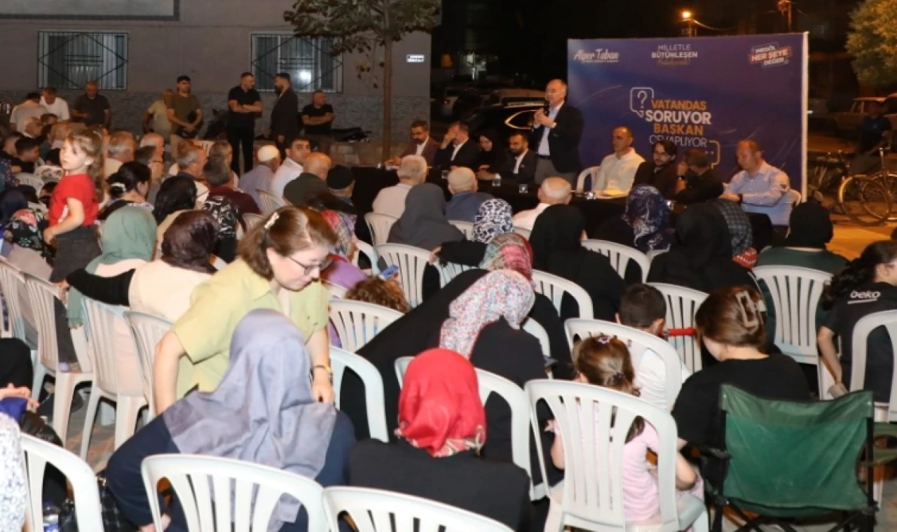 Bursa İnegöl’de Başkan Taban Kemalpaşa sakinlerini dinledi