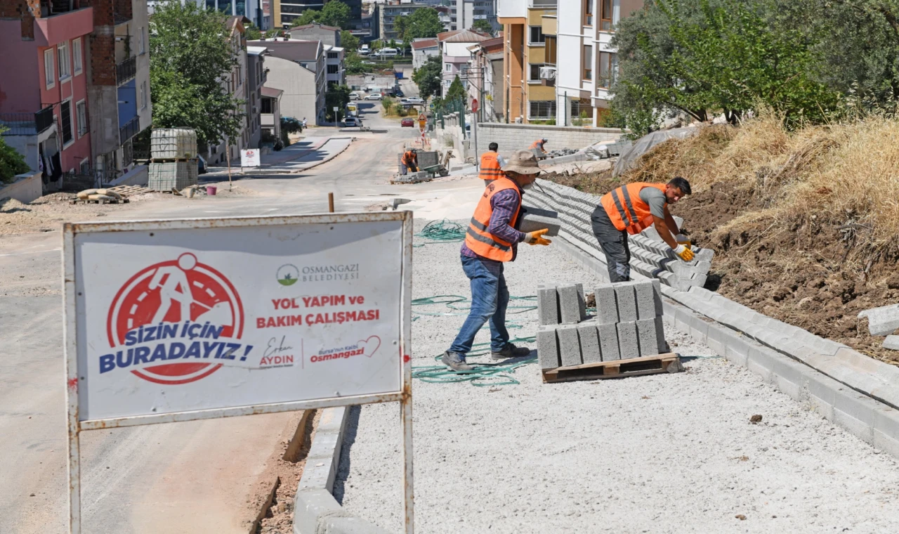Bursa’da Akpınar yollarına Osmangazi eli
