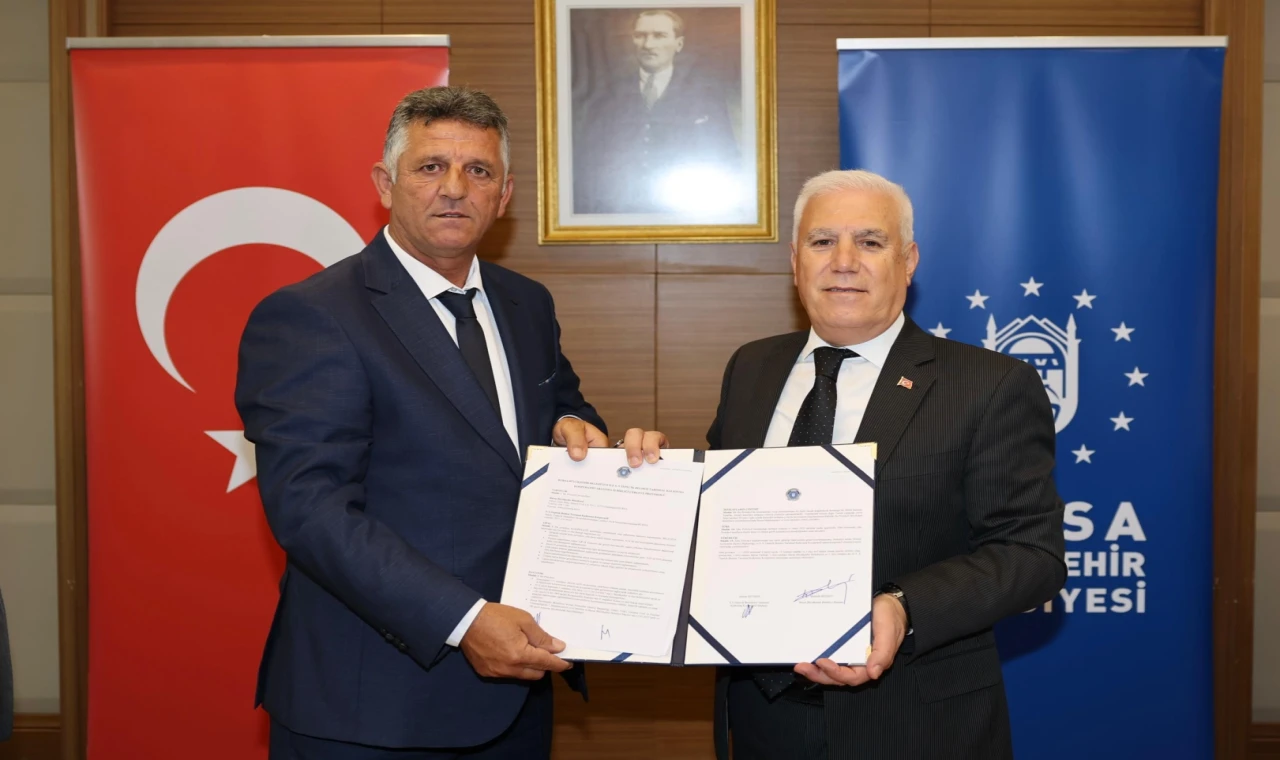 Bursalı üreticiye Büyükşehir’den ekipman desteği... Protokol imzalandı