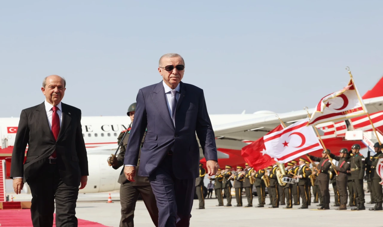 Cumhurbaşkanı Erdoğan törenler için Yavru Vatan’da