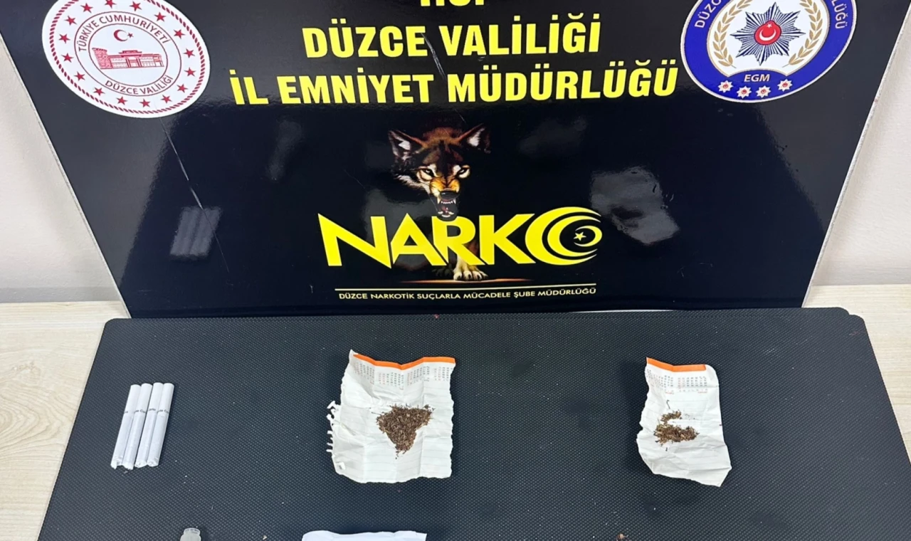 Düzce’de uyuşturucu operasyonu: 2 tutuklama