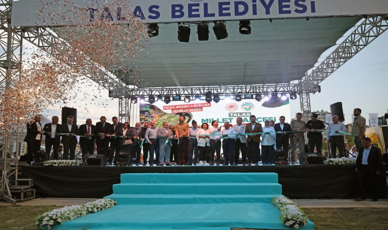 Kayseri Talas’ta millet bahçesine kavuştu