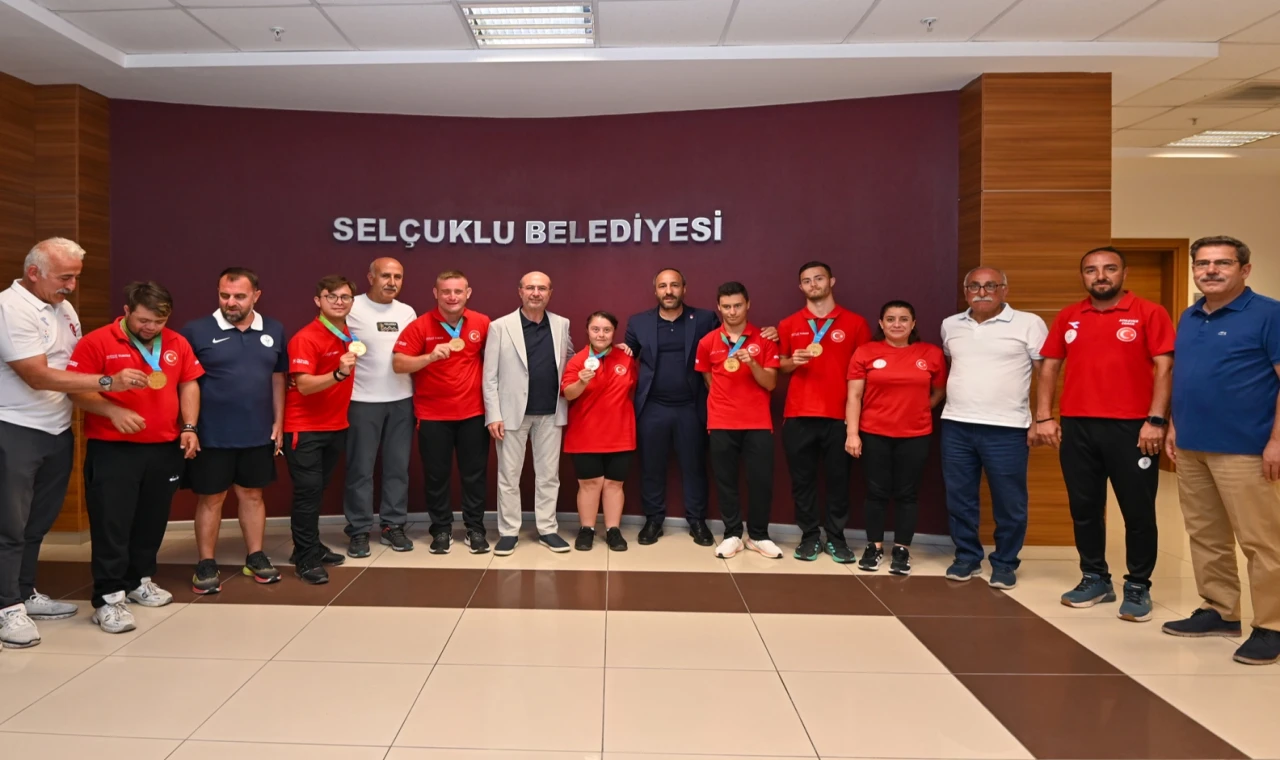 Konya Selçuklu’da özel sporcular ağırlandı