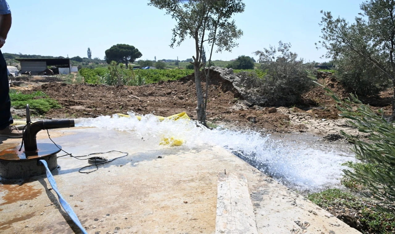 Manisa Gölmarmara’da saniyede 8 litre verimli sondaj