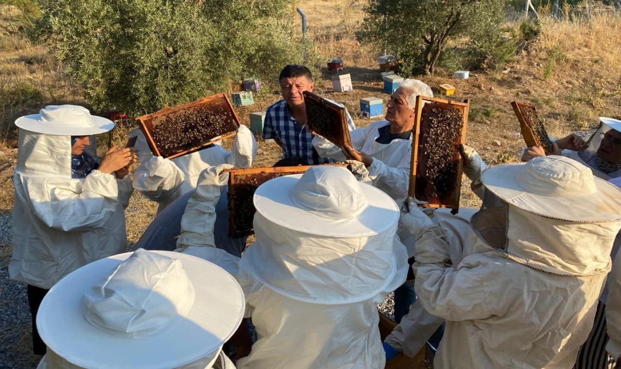 Manisa’da arıcılara uygulamalı eğitim desteği