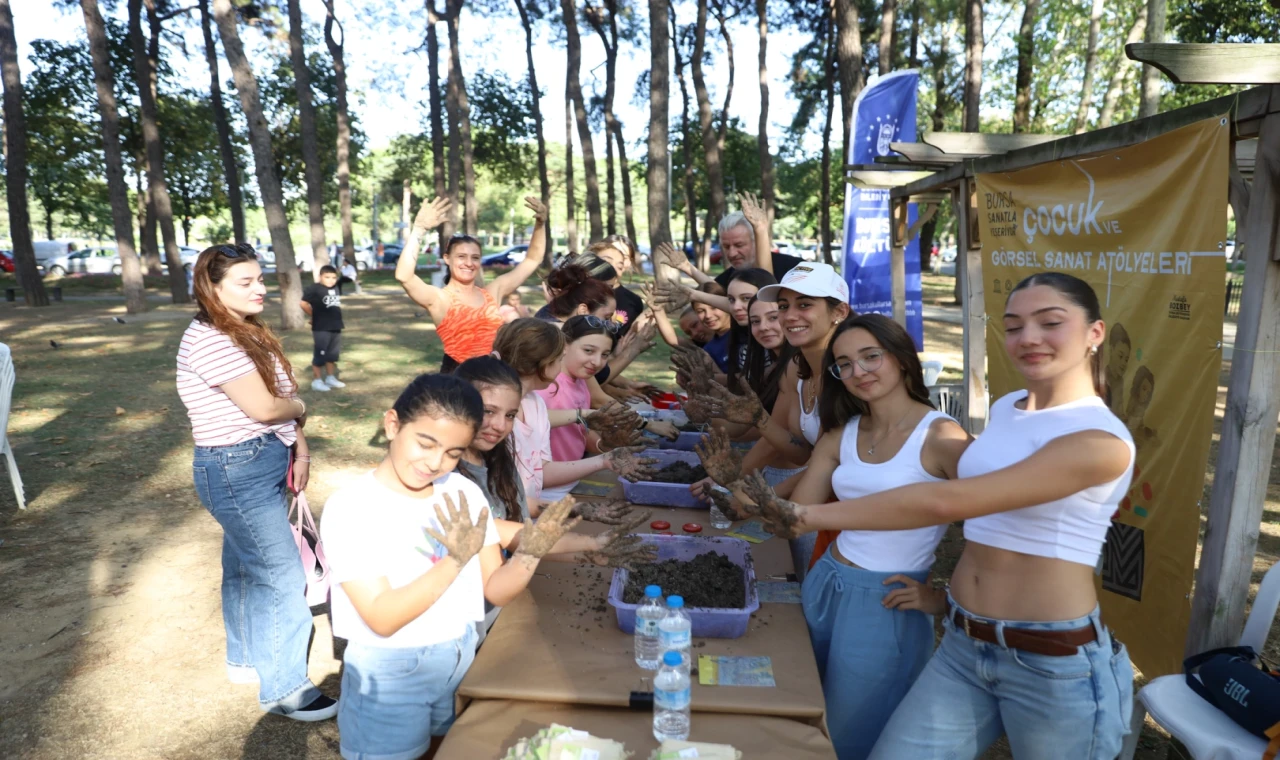Bursalı çocuklar sanatla doğayı keşfetti