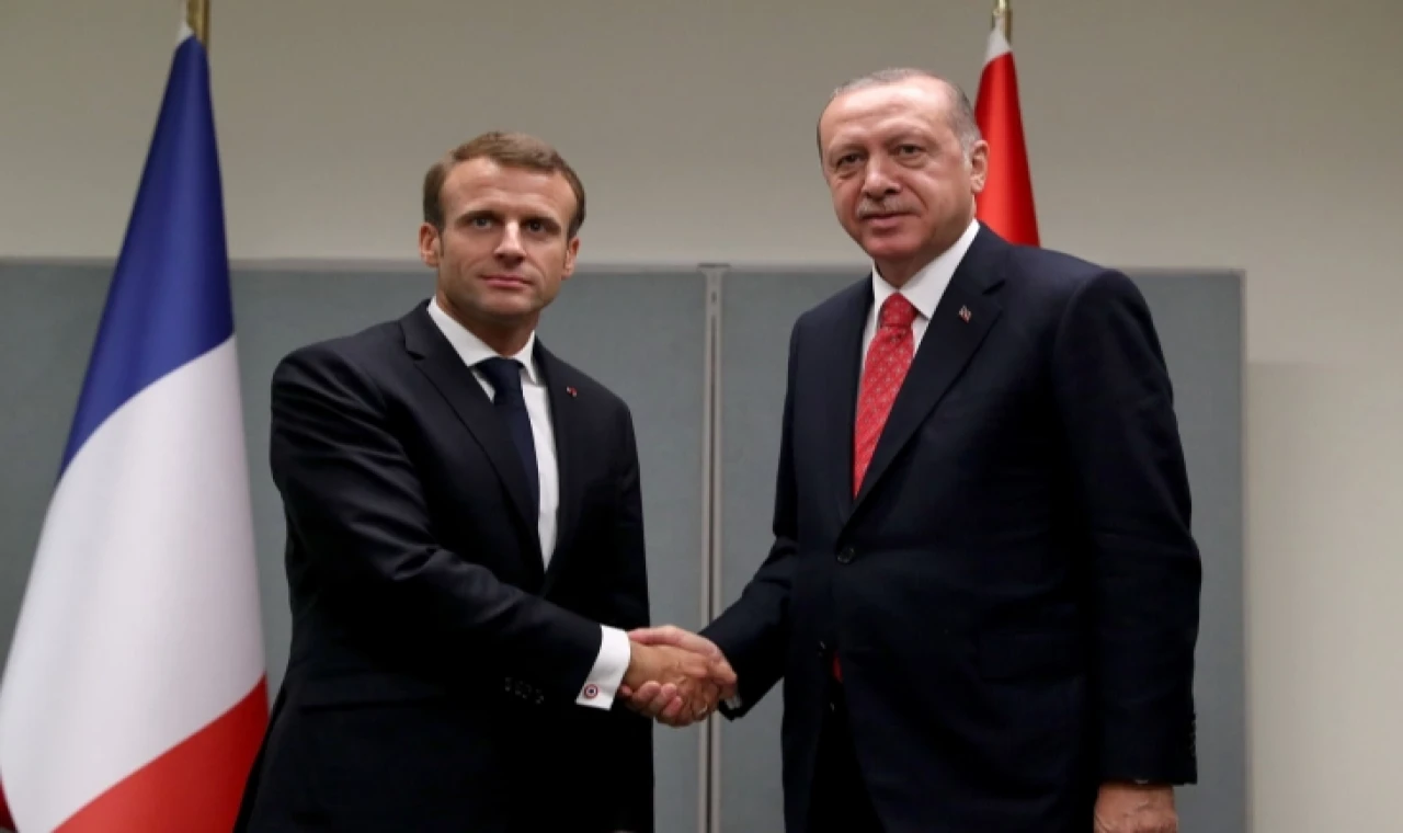 Cumhurbaşkanı Erdoğan Macron’la görüştü