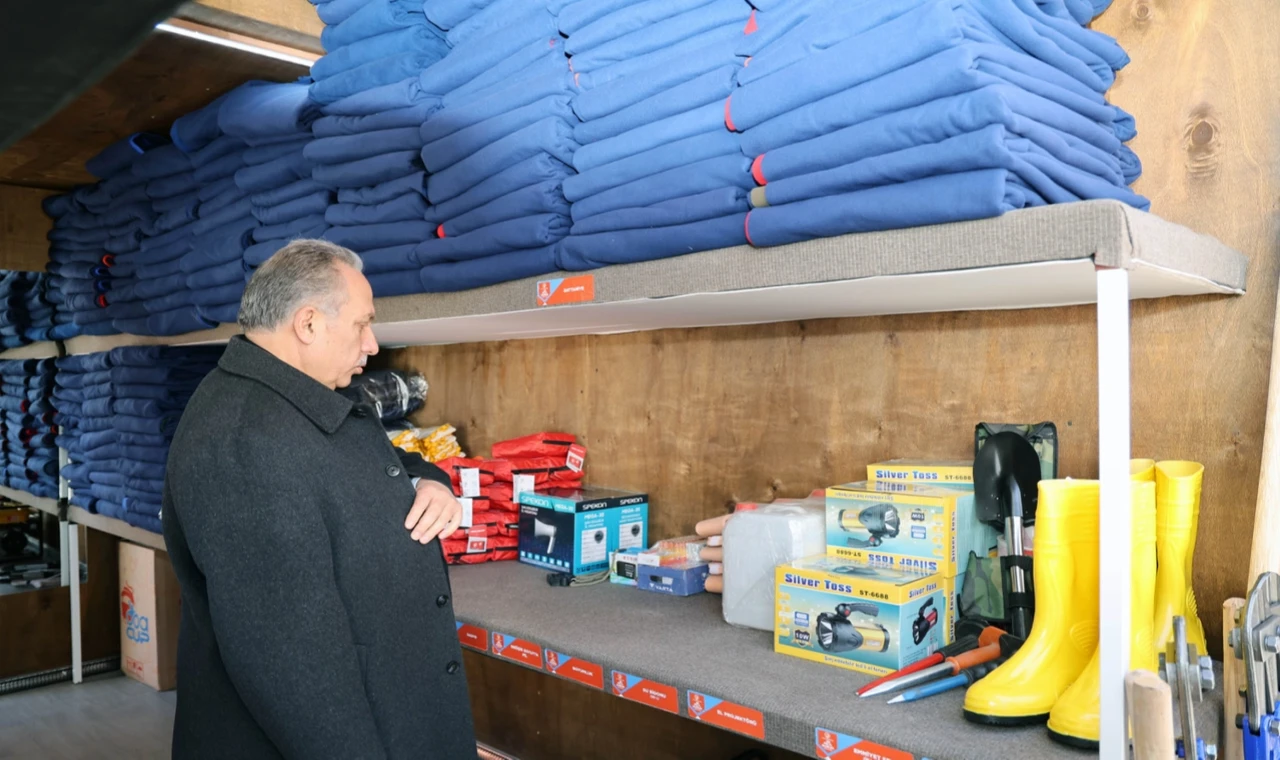 Kayseri Talas’tan örnek acil durum konteynırı