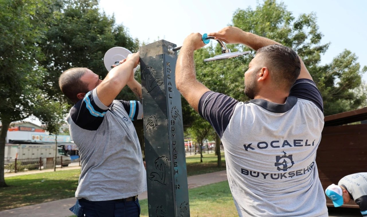 Kocaeli Büyükşehir’den sahillerde su tasarrufu hamlesi