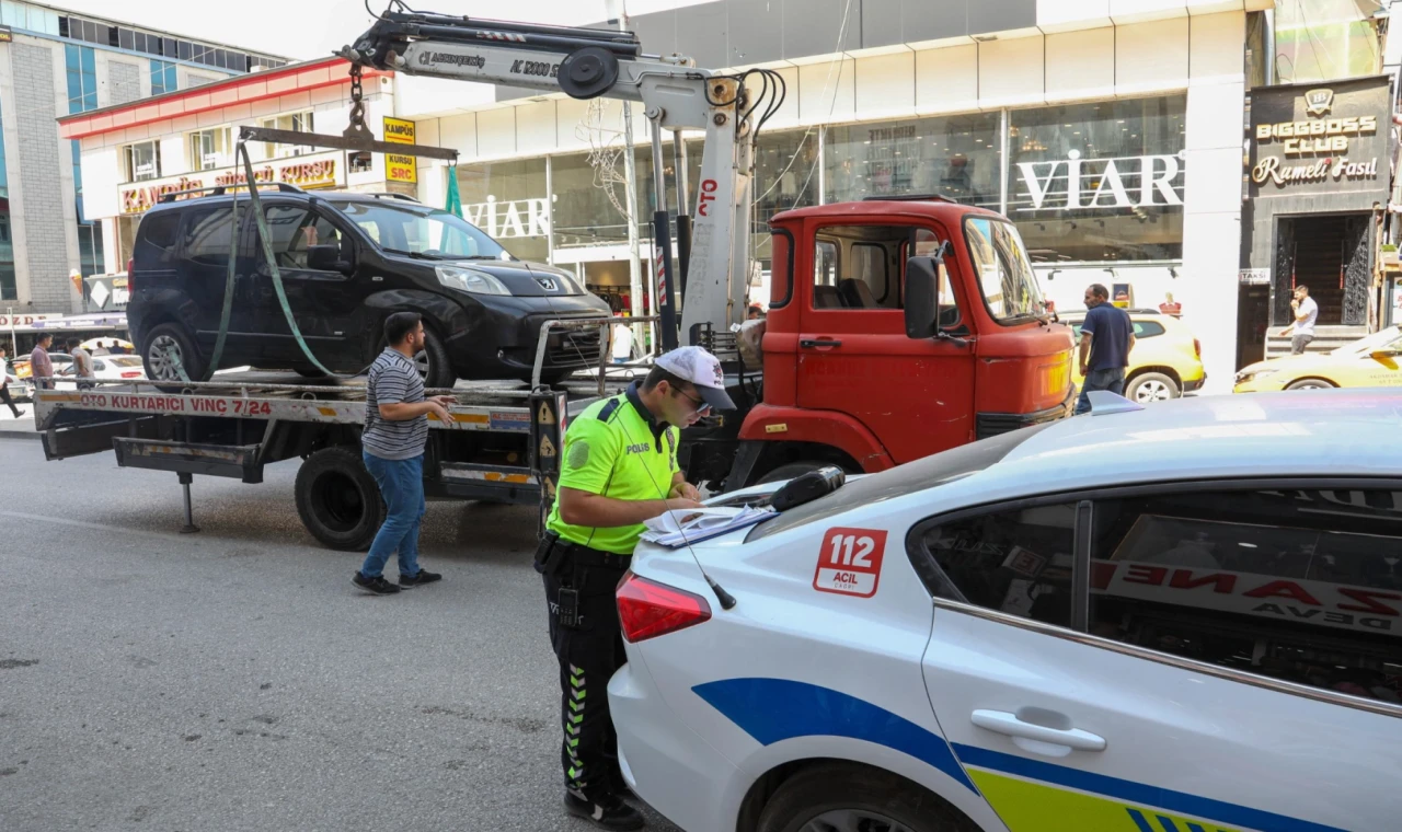 Van’da uygunsuz parka ceza yağdı