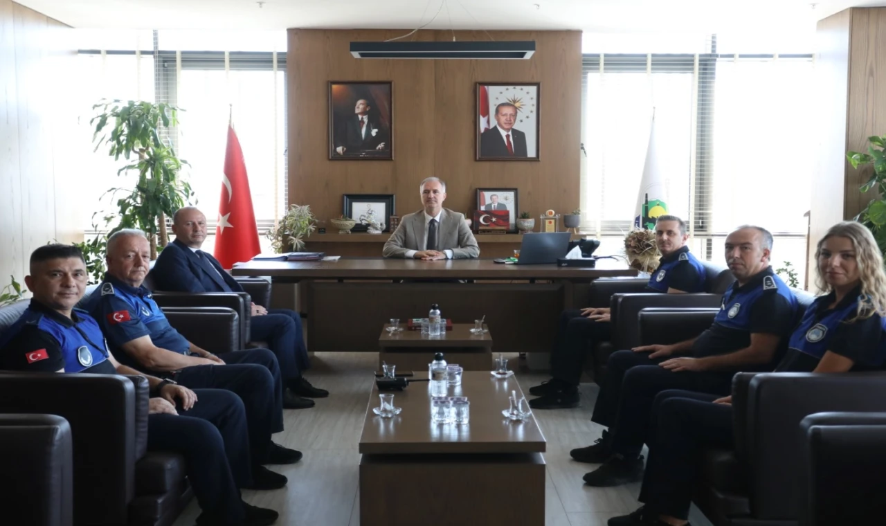 Bursa İnegöl Zabıtası’ndan Başkan Taban’a ziyaret