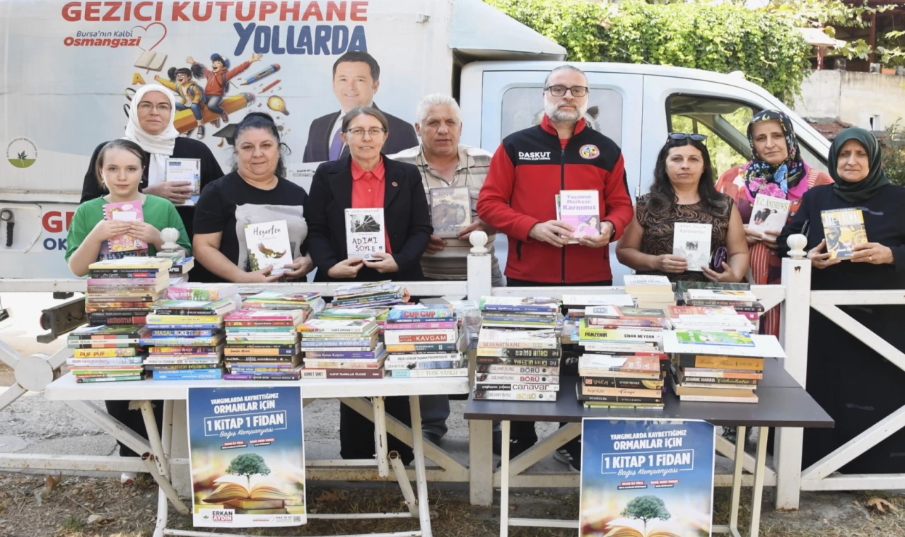 Bursa Osmangazi’de kitaplar fidana dönüşüyor