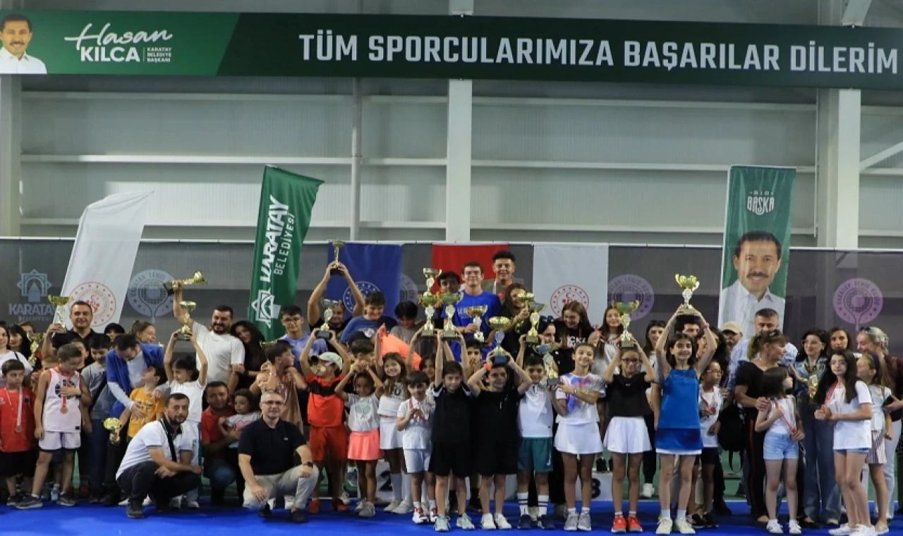 Konya Karatay’da tenis coşkusu: Şampiyonlar belli oldu