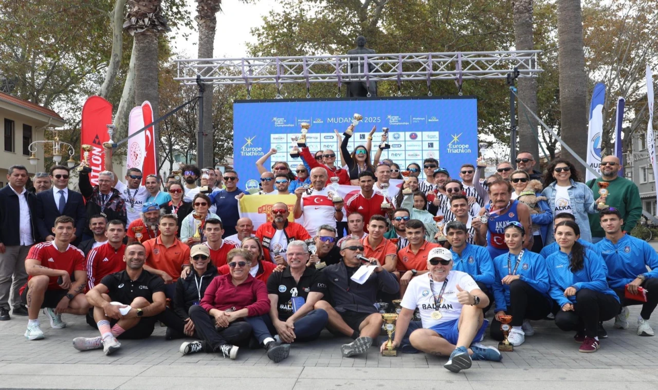 Mudanya’da Avrupa Triatlon Balkan Şampiyonası sona erdi