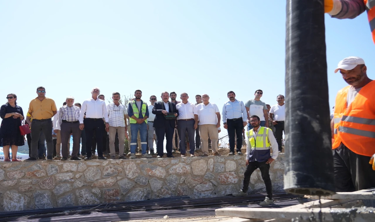 Muğla Milas’ta Gökbel’e çok amaçlı sosyal alan temeli