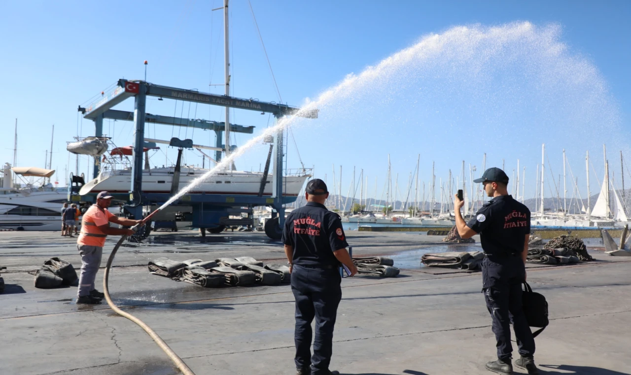 Muğla’daki marinalarda yangın riskine karşı kapsamlı denetim