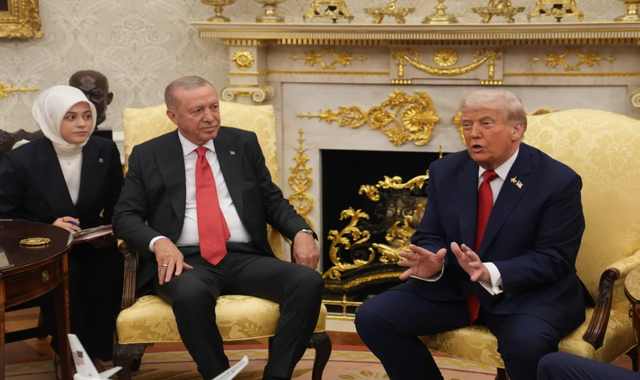 Oval Ofis’te beklenen görüşme gerçekleşti... Trump’tan Erdoğan’a ’lider’ övgüsü