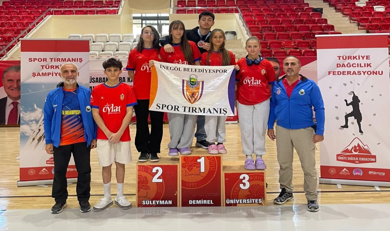 Bursa İnegöl Belediyespor ’tırmanış’ kürsüsünde