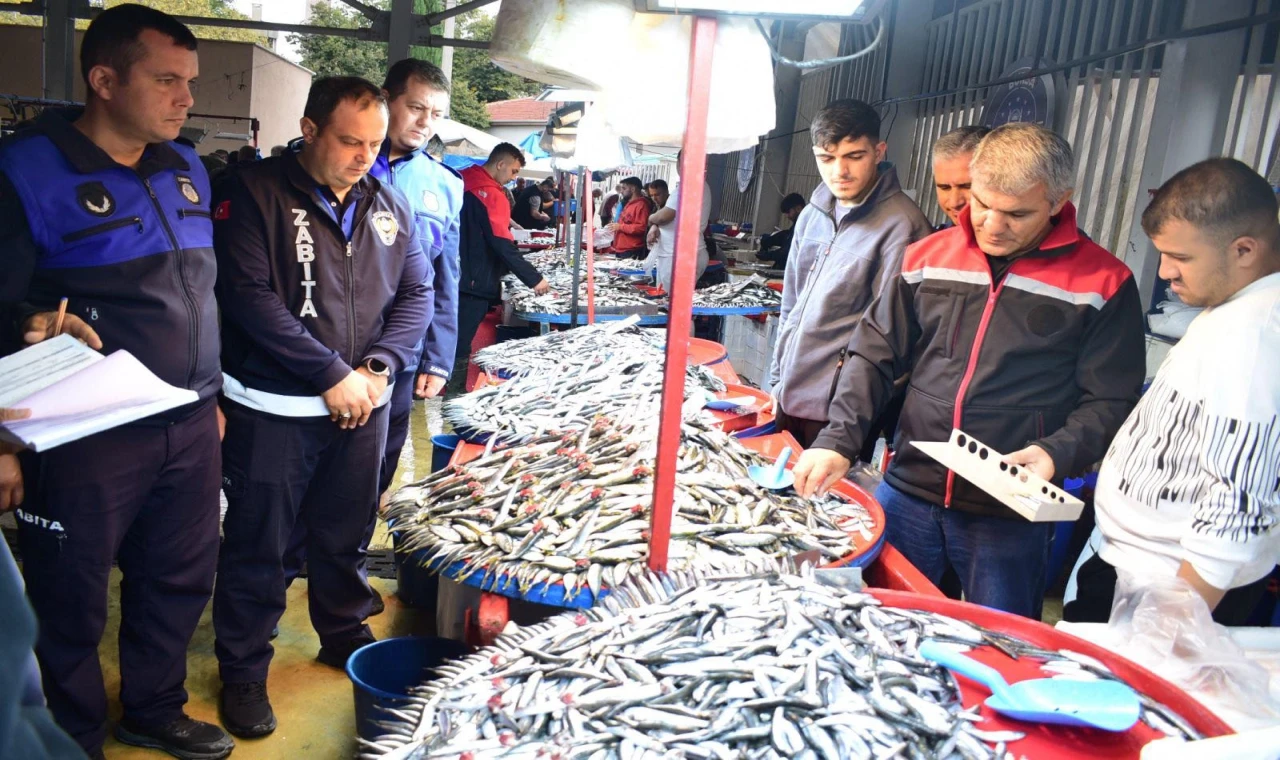 Bursa Yenişehir’de balık pazarına sıkı denetim