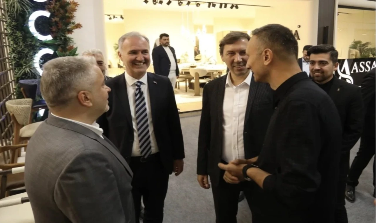 İnegöl’de protokolden Modef Expo’ya ziyaret