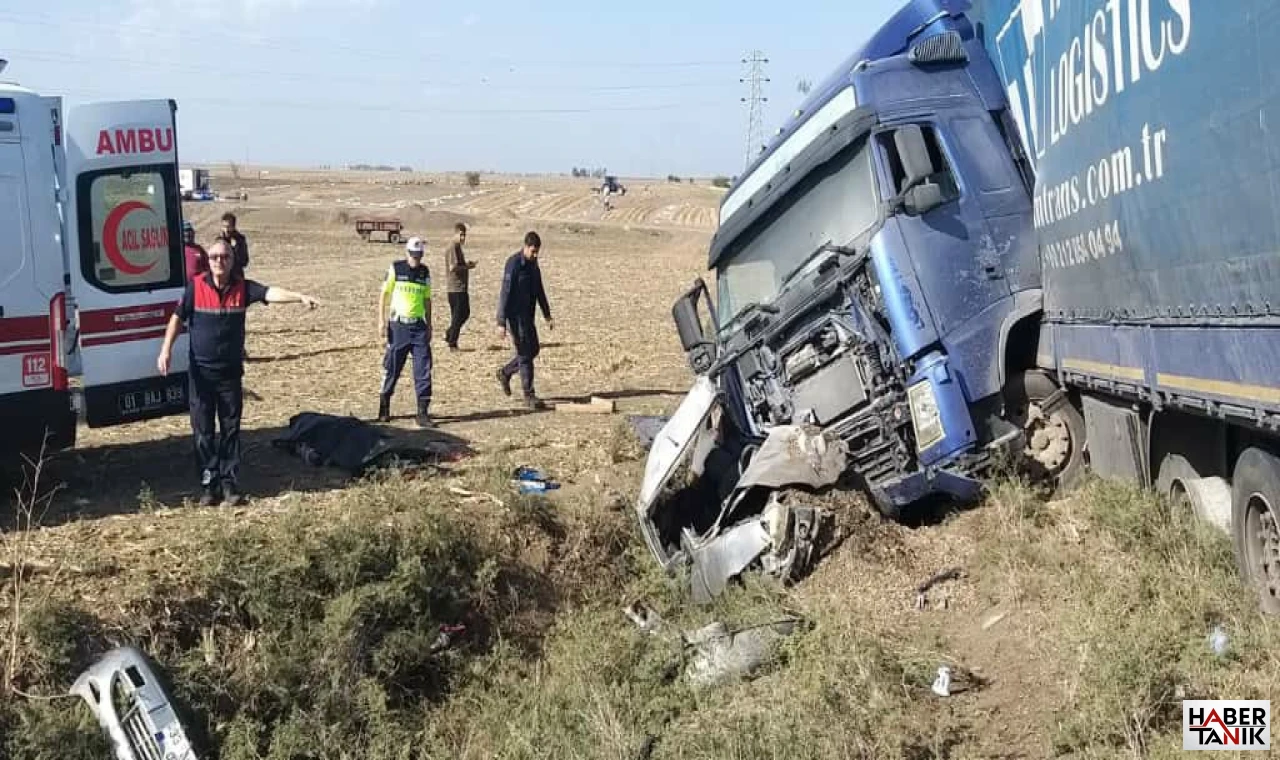 Kadirli’de Tır ile Otomobil Çarpıştı