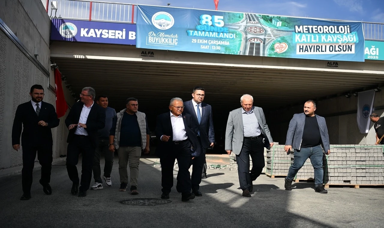 Kayseri Büyükşehir’den katlı kavşak tanıtımı