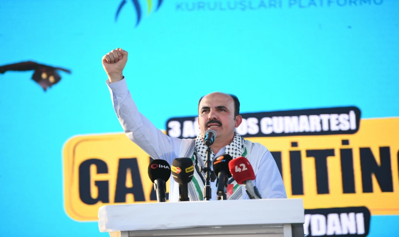 Konya’da Başkan Altay’dan Gazze mesajı