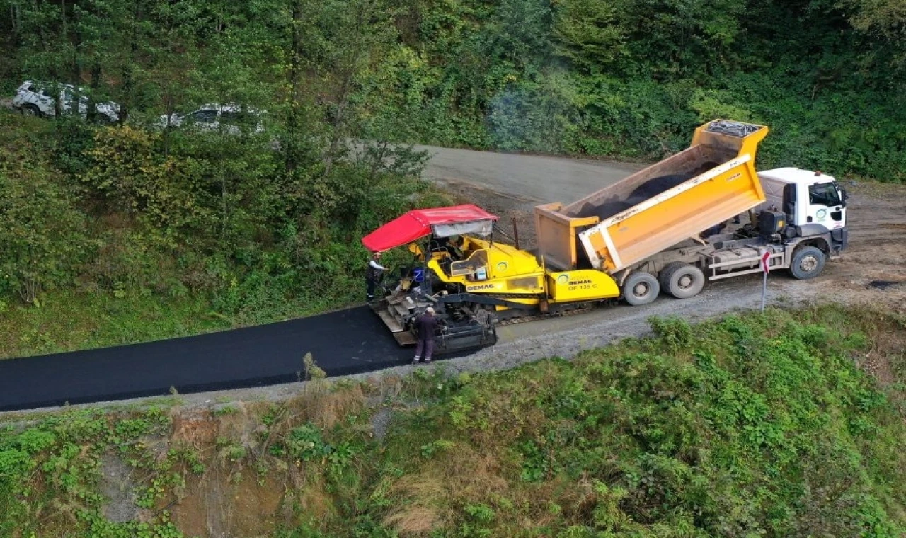Ordu’da Gürgentepe sıcak asfaltla yenileniyor