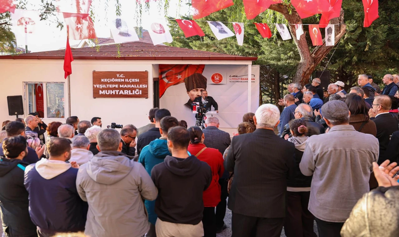 Ankara Keçiören’de Yeşiltepe Mahallesi’ne yeni muhtarlık binası