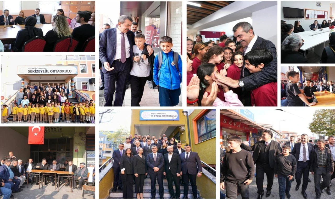 Bakan Tekin’den Bursa ve Balıkesir’de sürpriz ziyaretler