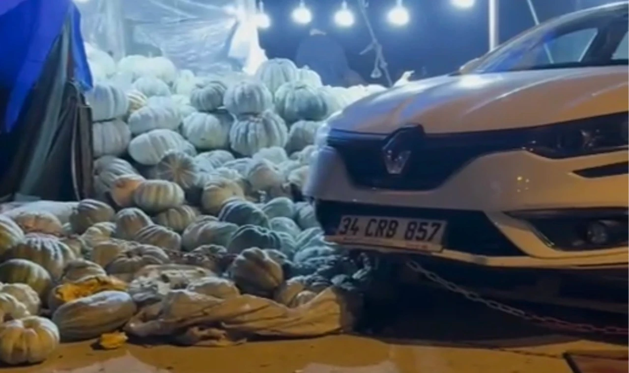 Düzce’de kaza! Kabak tezgahı yerle bir oldu... Gitti kabaklar!