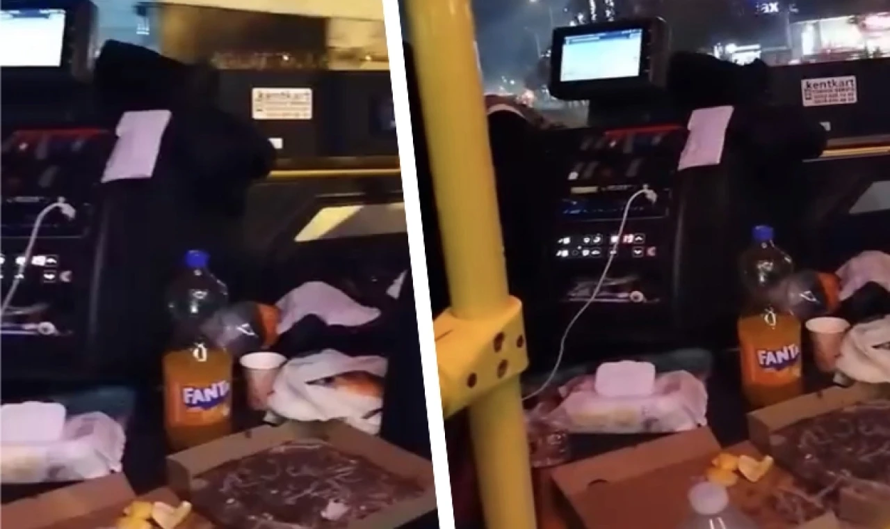 Düzce’de minibüste balık ziyafeti tepki çekti!