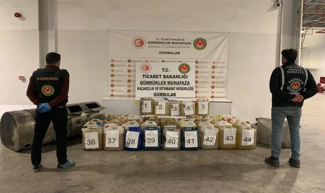 Gürbulak’ta 2,6 milyar TL’lik uyuşturucu operasyonu