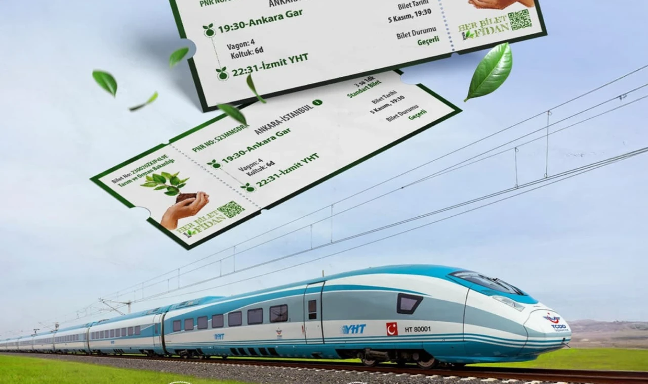 ”Her Bilet Bir Fidan” kampanyası başladı... YHT yolcuları 13 milyon fidanın dikimine katılacak