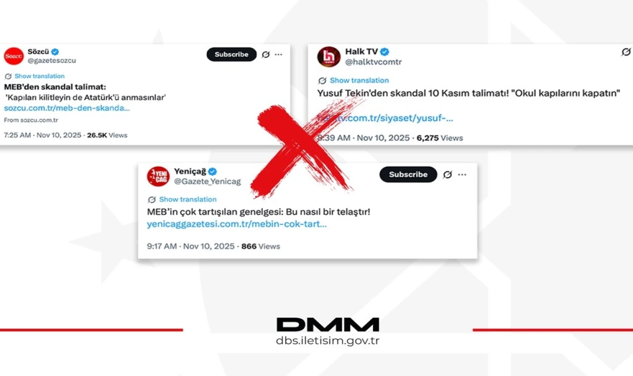 İletişim’den 10 Kasım iddialarına açıklama... MEB, Atatürk’ü anmayı yasaklamadı!