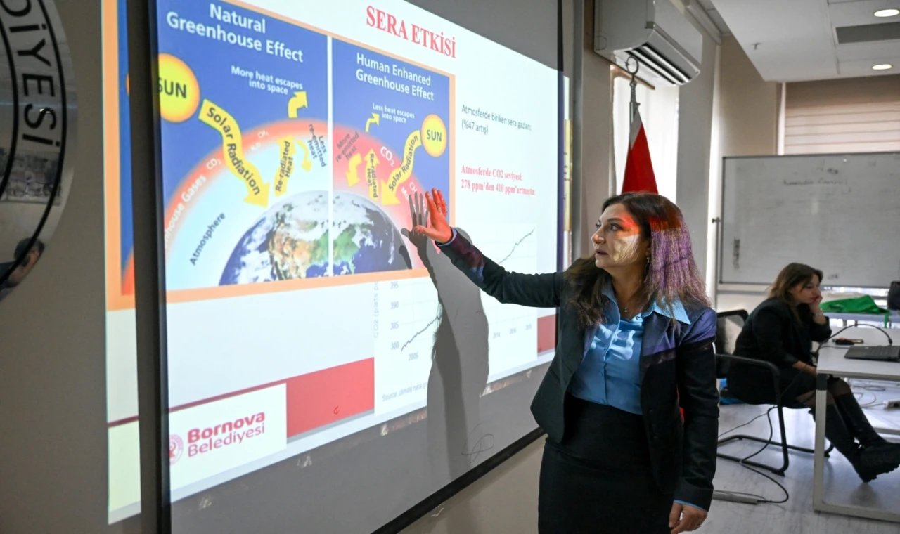 İzmir Bornova’da öğretmenlere ’yeşil gelecek’ eğitimi