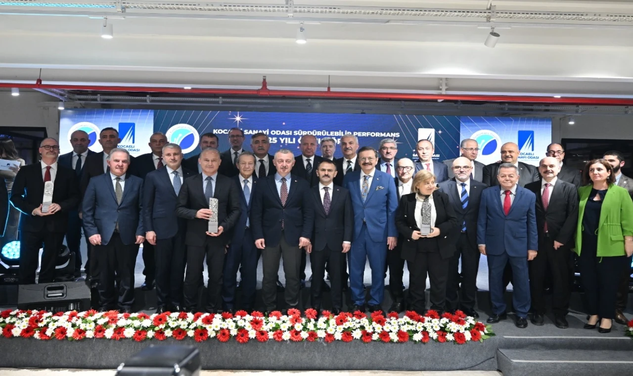 Kocaeli Sanayi Odası’nda Sürdürülebilir Performans Ödülleri sahiplerini buldu
