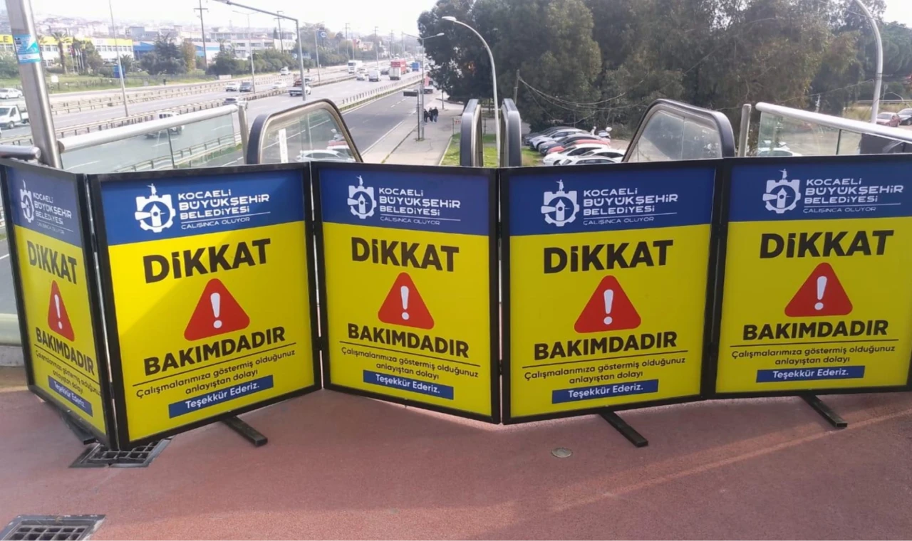 Kocaeli’de yürüyen merdivenlere Kasım bakımı